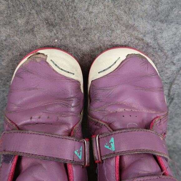 Plae Shoes Kids 1 Sneaker Hi Top Leather Knit Double Strap Active Max Purple - Picture 8 of 14